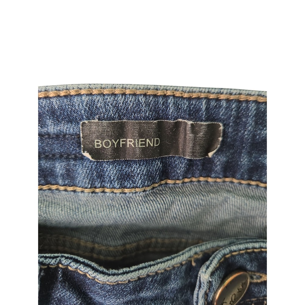 KUT from the Kloth Boyfriend Jeans Medium Wash Distressed Size 2 - Picture 4 of 14